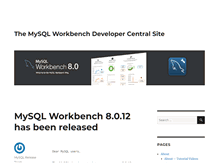 Tablet Screenshot of mysqlworkbench.org